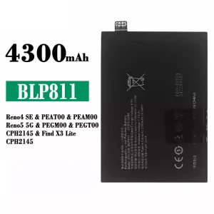 Genuine cell phone battery BLP811 for OPPO Reno 4 SE / Reno 5 5G / Find X3 Lite