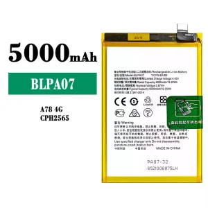 Genuine cell phone battery BLPA07 for OPPO A78 4G