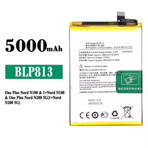 Genuine cell phone battery BLP813 for OnePlus Nord N100 / Nord N200