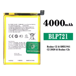 Genuine cell phone battery BLP721 for OPPO Realme C2 / Realme C2s