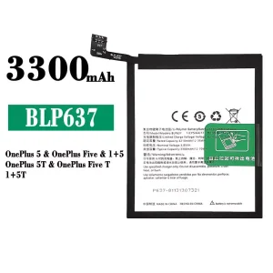 Genuine cell phone battery BLP637 for OnePlus 5 / OnePlus 5T