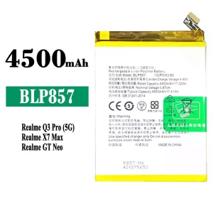 Genuine cell phone battery BLP857 for OPPO Realme Q3 Pro / GT NEO / X7 Max