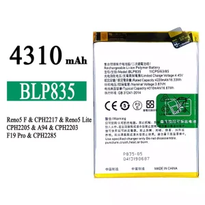 Genuine cell phone battery BLP835 for OPPO Reno5 F /Reno5 Lite /F19 Pro /A94 4G