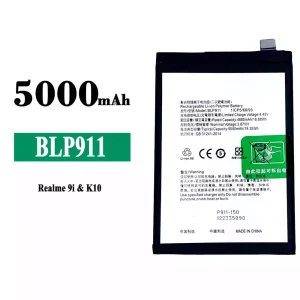 Genuine cell phone battery BLP911 for OPPO Realme 9i /Realme K10 /Realme 9 Pro
