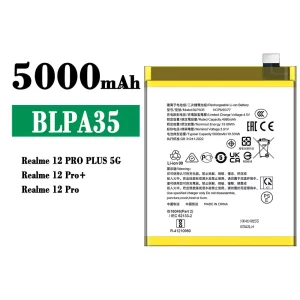 Genuine cell phone battery BLPA35 for OPPO Realme 12 Pro Plus