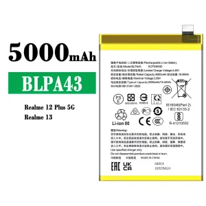 Genuine cell phone battery BLPA43 for OPPO Realme 12 Plus /Realme 13
