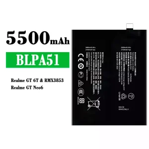 Genuine cell phone battery BLPA51 for OPPO Realme GT 6T/ Realme GT Neo 6