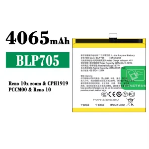 Genuine cell phone battery BLP705 for OPPO Reno 10X Zoom/Reno 10