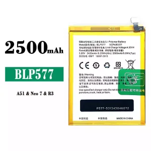 Genuine cell phone battery BLP577 for OPPO A51/Neo 7 R3