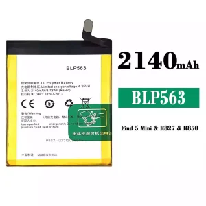 Genuine cell phone battery BLP563 for OPPO Find 5 mini/R827/R827T/R850