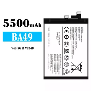Genuine cell phone battery BA49 for VIVO V40 5G