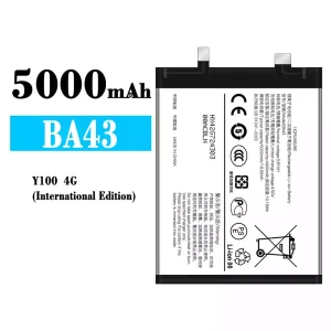 Genuine cell phone battery BA43 for VIVO Y100 4G International Edition