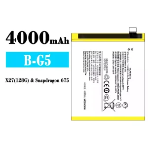 Genuine cell phone battery B-G5 for VIVO X27(128G)/ Snapdragon 675