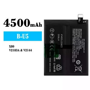 Genuine cell phone battery B-U5 for VIVO X80