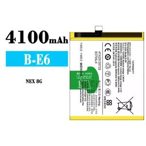 Genuine cell phone battery B-E6 for VIVO NEX 8G