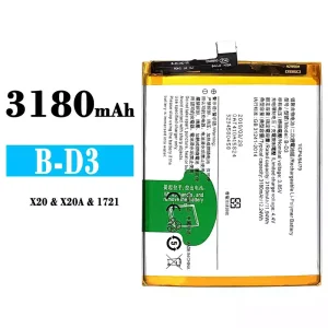 Genuine cell phone battery B-D3 for VIVO X20/X20A
