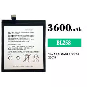 Genuine cell phone battery BL258 for Lenovo Vibe X3