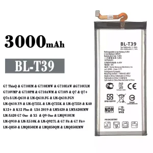 Genuine cell phone battery BL-T39 for LG G7 ThinQ  / Q7 / Q7+ / Q7a / K40 / K12+ / K12 Plus / Q9 One / G7 Fit / G7 Fit+