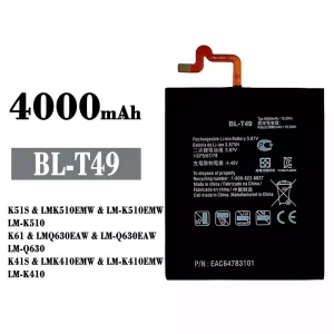 Genuine cell phone battery BL-T49 for LG K51S / K61 / K41S