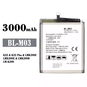 Genuine cell phone battery BL-M03 for LG K22 / K22 Plus
