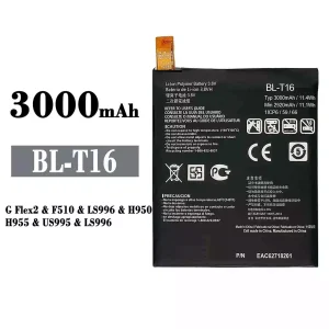 Genuine cell phone battery BL-T16 for LG G Flex2