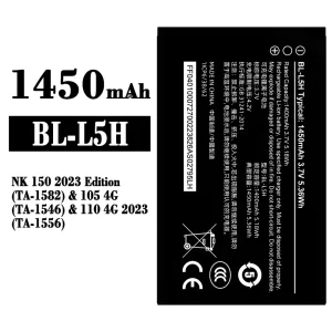 Genuine cell phone battery BL-L5H for Nokia NK 150 2023 Edition