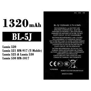 Genuine cell phone battery BL-5J for Nokia Lumia 520 Lumia 521  Lumia 525 Lumia 530