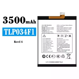 Genuine cell phone battery TLP034F1 for Alcatel Revvl 4