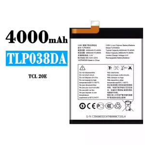 Genuine cell phone battery TLP038DA for Alcatel TCL 20E