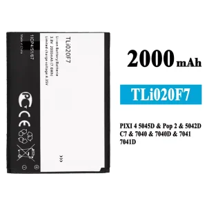 Genuine cell phone battery TLi020F7 for Alcatel PIXI 4 5.0 5045J/5045T/5045D