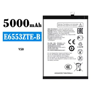 Genuine cell phone battery E6553ZTE-B for ZTE V50