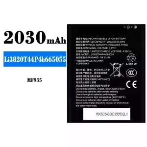 Genuine cell phone battery Li3820T44P4h665055 for ZTE MF935