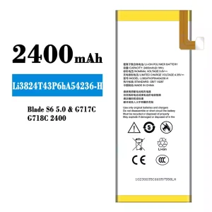 Genuine cell phone battery Li3824T43P6hA54236-H for ZTE Blade S6 5.0