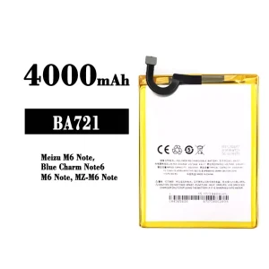 Genuine cell phone battery BA721 for Meizu M6/Blue Charm Note 6