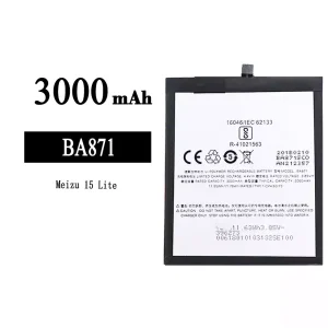 Genuine cell phone battery BA871 for Meizu 15 Lite