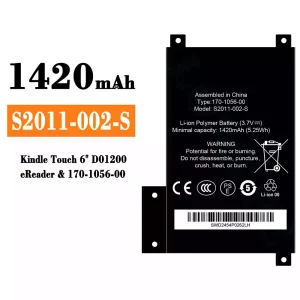 Genuine cell phone battery S2011-002-S for Amazon Kindle touch 6" D01200 eReader/170-1056-00