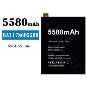 Genuine cell phone battery BAT17S605580 for Doogee S60/S60 Lite