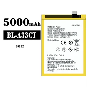 Genuine cell phone battery BL-A33CT for General Mobile GM 22