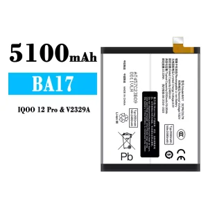 Genuine cell phone battery BA17 for IQOO 12 Pro/V2329A