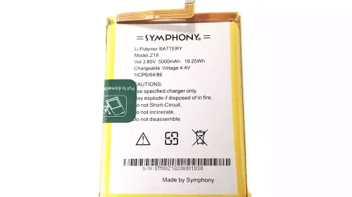 Genuine cell phone battery for SYMPHONY Z18