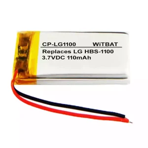 Replacement Bluetooth Headphone battery for LG HBS-1100,HBS-A100,HBS-810,AEC501224